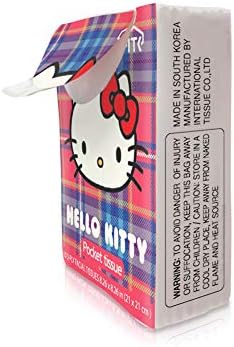 Hello Kitty Facial Pocket Tissue 6 pacotes