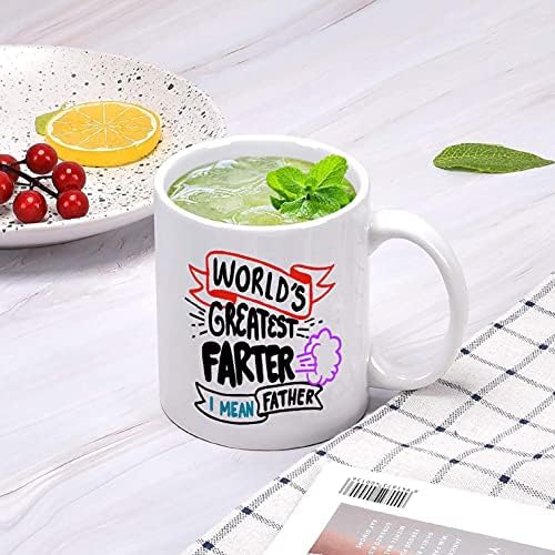 Fattemd World Maior Farter Eu quero dizer Pai Feliz Dia dos Pais Cerâmica Funny Funny Caneca Cup