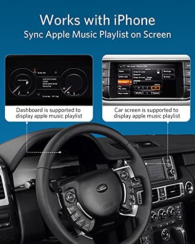 Airdual Bluetooth 5.0 Adaptador Aptx-HD para Land Rover, Range Rover, Jaguar iPod iPhone Music Interface