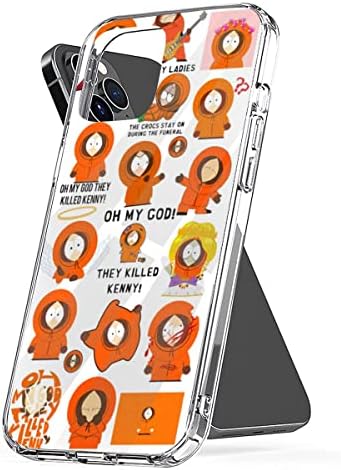 Capa de capa de telefone South Park impermeável TPU Kenny engraçado McCormick PC Scratch Proof Compatible for iPhone 6 6S 8 7 Plus SE XR X S 11Pro 12 mini Pro 13 Max Samsung Galaxy Note Ultra Plus, transparente transparente