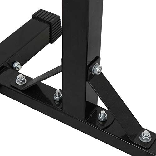 NADA 2PCS RACK ajustável Rack Stands de aço com barra de barbell Free Press Bench Home