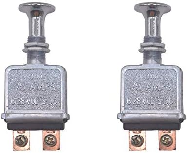 2 PCS Push-Pull Switch ON/OFF 75 Amp 6-28V D.C.