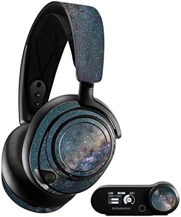 Mightyskins Glitter Glitter Compatível com SteelSeries Arctis Nova Pro - Paisagem Galáctica | Acabamento de brilho protetor e durável de alto brilho | Fácil de aplicar e mudar estilos | Feito nos Estados Unidos