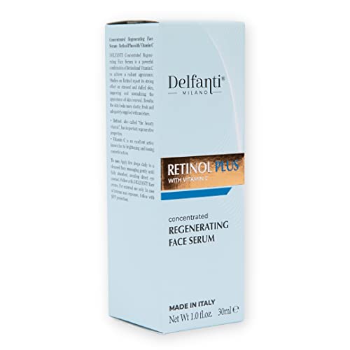 Delfanti Milano • Retinol Plus com vitamina C • Soro de face regenerando concentrado • Feito na Itália
