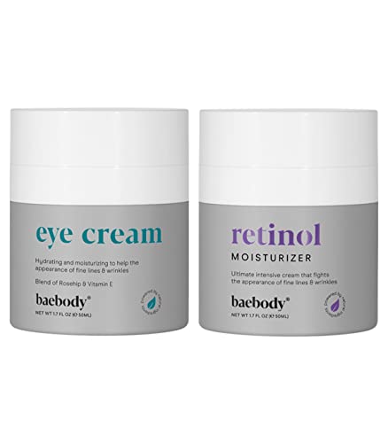 Pacote de creme para os olhos e retinol