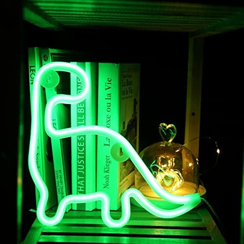 Dinosaur Neon Sign Night Light, Lovenite USB e Battery Operado