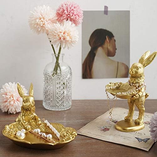 Bestoyard Decorações de coelhinho da Páscoa Rabbit Figura brinquedo 1pc Retro Bunny Stayd Standing Rabbit Photo Tomando Prop Desktop Jóia de jóia