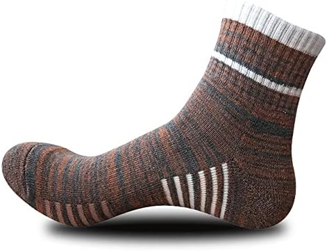 Meia de compressão masculina de Wenlii Men Merino Wool Black Ankle Meias de Algodão Meias Esportes de Basquete Soca para Man