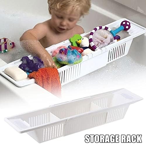 N/A banheira bandeja de bandeja de banheira Breques de banheira Brinquedos de banheira Organizador Rack de armazenamento retrátil