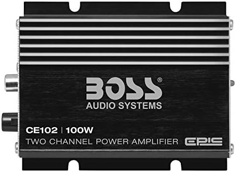 Boss Audio Systems CE102 2 canal de amplificador de carro - 100 watts, alcance completo, classe A/B, IC