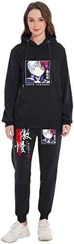 Vivimeng Anime Hoodies calças de duas peças Sorto de moletom de traje de traje de traje de traje para homens