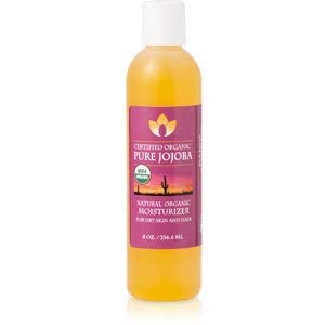 Óleo Jojoba Organic Certified Certified, puro | Óleo livre de produtos químicos não refinados a frio prensado a frio para cabelos, rosto e corpo | De nossas fazendas no Arizona EUA |