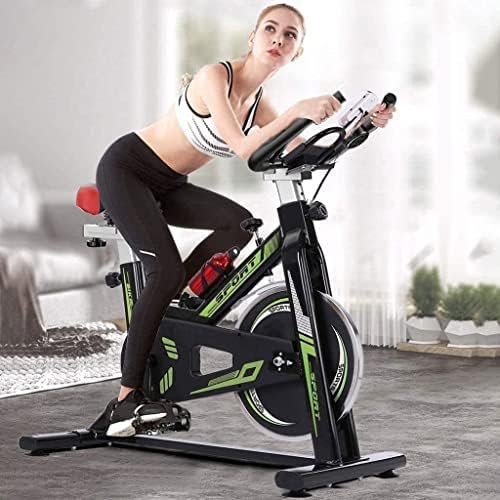 MxJCC Bike de bicicleta de ciclismo interno MXJCC, Almofada de assento confortável de bicicleta, acionamento de cinto, suporte com monitor LCD para exercícios de exercícios para cardio em casa