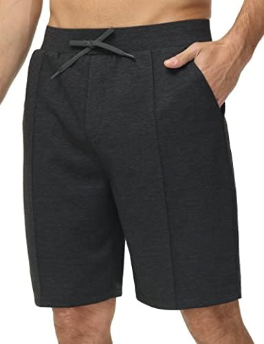 A academia de shorts de treino masculino de ginástica atléticos atléticos shorts de suor com bolsos com bolsos