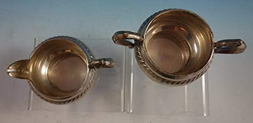 Gadroon inglês de Gorham Sterling Silver Sugar and Creamer Conjunto 2pc