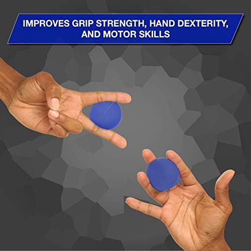 Theraband Hand Exerfiser, Bola de Estresse para Mão, Puxo, Dedo, Prepúcio, Fortalecimento e Terapia de Grip, Esprema Bola para aumentar