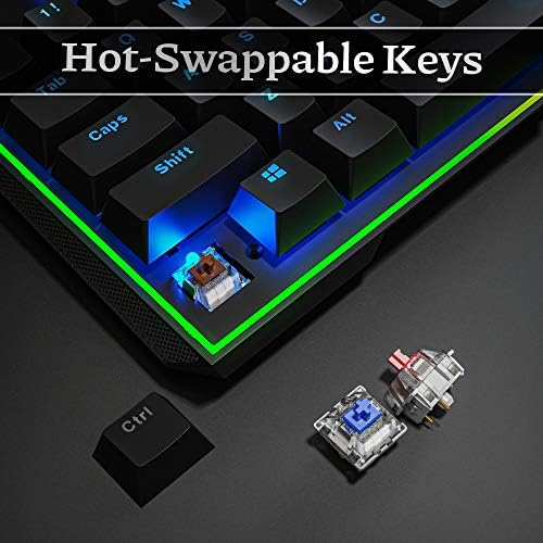 Teclado para jogos para jogos de novatos GM711 Tamreiro de tamanho completo RGB LIGADO BACKLIT TECHADO MECÂNICO HOPAPLABLE HOTAPLADO