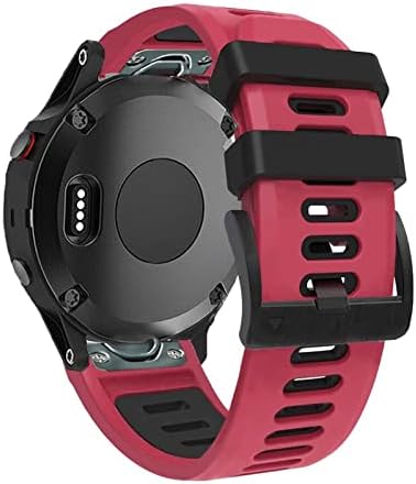 EZZON 22 26mm de liberação rápida Silicone Watch Band Strap for Garmin Descent Mk1 Mk2 Mk2i Pulseira para Garmin Tactix