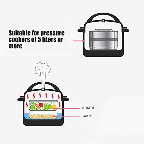 Ovast 3 a vapor de camada a vapor de alimentos empilháveis ​​vaporadores para fumante de arroz de arroz Acessórios de panela de pressão de carne