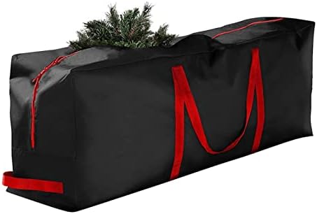 Bolsa de armazenamento de Natal, decoração de armazenamento de armazenamento de Natal com zíper lidadas fortes tenda de árvore