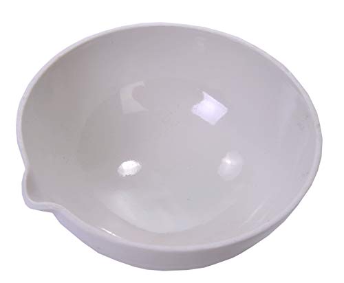 Prato de evaporação da porcelana educacional americana, 104 mm de diâmetro x 40 mm de altura, capacidade de 150 ml