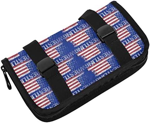 Holder de tecidos de carro Wrestling-American-Flag-Hipster Dispenser Distensor do guardana