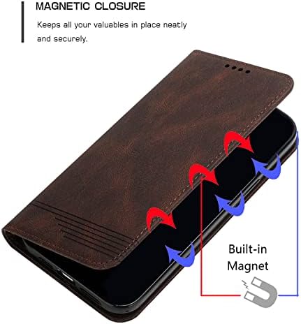 Compatível para o Google Pixel 3A Carteira Case Skin Feel Strong Magnetic Caso com porta
