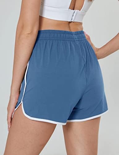 Magcomsen short feminino caminhada shorts atléticos 2 bolsos rápidos seco ao ar livre de verão