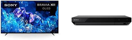 Sony OLED 65 polegadas Bravia XR A80K Série 4K Ultra HD TV: TV inteligente do Google com recursos exclusivos Recursos XR65A80K- 2022 Modelo e Sony UBP- X700M 4K Ultra HD Home Theater Streaming ™ Player ™ Player