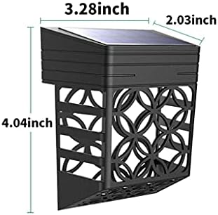 SJYDQ 4 PCS LED LED LUZ DE SOLAR LUZ AO ANTERIA IMPROMENTE SMART LUZ LUDER LAMPERAÇÃO CERMA DE DECORAÇÃO DO PAVALIAÇÃO