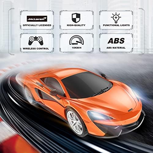 McLaren 570S Controle remoto Car, AeroQuest RC CAR OFICIAL LICENCIADO LICENCIADO 1/24 Modelo Scale Racing Hobby Toy