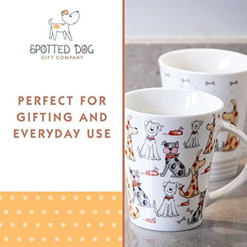 Soldada Dog Gift Company Canecas de cães para amantes de cães, cães fofos com temas de chá de chá de café canecas