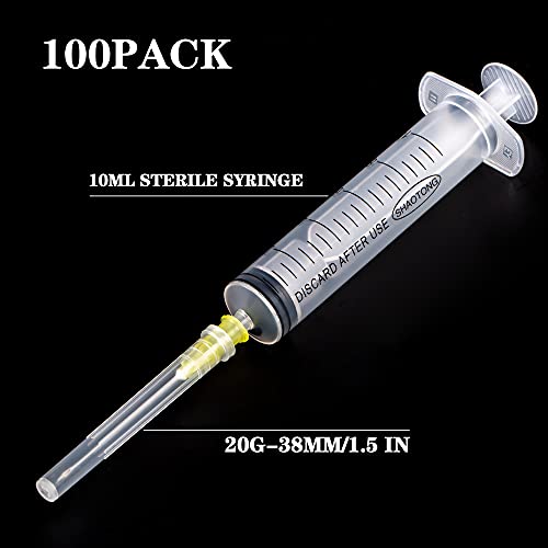 100pack 10ml com 20g 38mm/1,5in descartável embrulhado individualmente