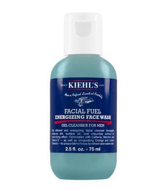 Kiehl Facial Fuel Energizing Face Wash Gel Cleanser Para homens, 2,5 onças