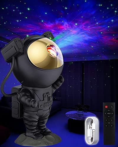 Projector de astronauta Flewken - Star Projecor Galaxy Night Light, Lâmpada LED de teto de nebulosa estrelada com timer