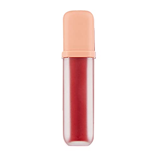 Xiahium City Clear Velvet Mattes Air Lip Lip Glaze Velvet Mattes Lip Gloss não desaparece e mostra 5 ml de lábios brancos dois