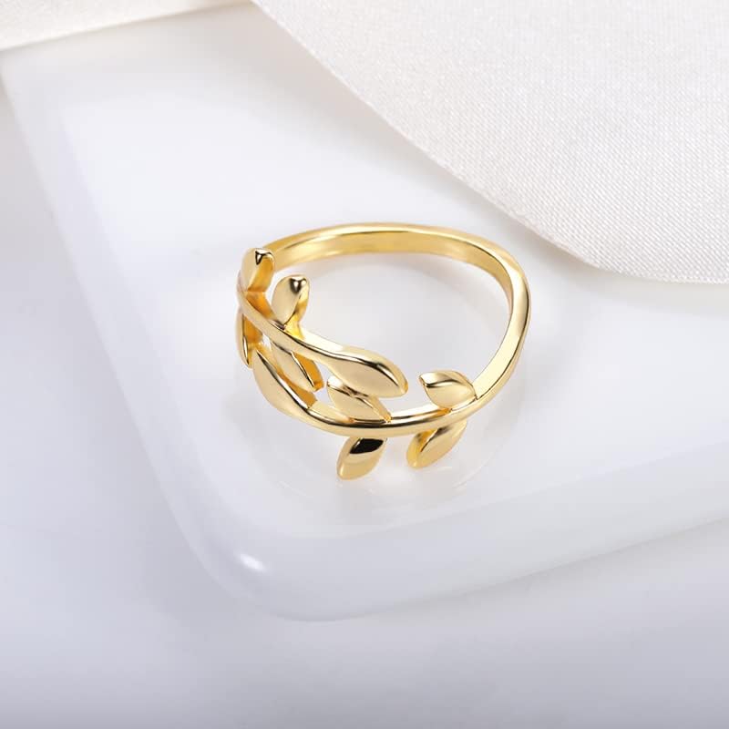 Oyalma Rose Gold Azele Árvore Folhas Midi Rings Jóias Acessórios para a moda feminina Anel de folha de folha BFF BFF FEMM