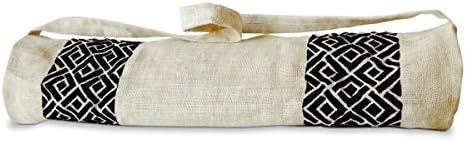 Amore Beautes artesanais de ioga sacos com padrão de bordado asteca requintadamente detalhado - sacos de estopa personalizados - Totes de ioga - Sling de tape