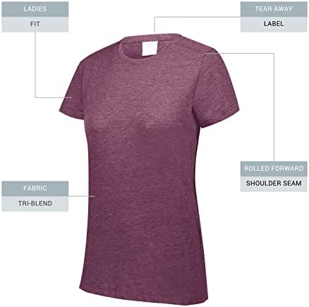 Augusta Sportswear Feminino T-shirt Tri-Blend