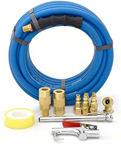 BLUBIRD BB3825KIT 3/8 x 25 'Kit de acessório de compressor de ar, de borracha, mais leve, mais forte, mais