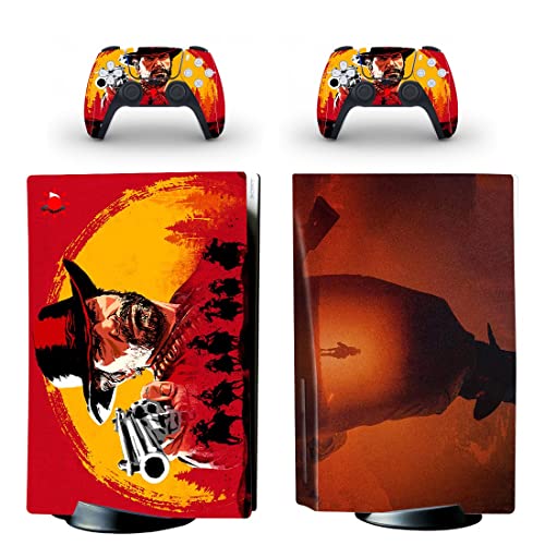 Game Gred Deadf e Redemption PS4 ou PS5 Skin Skinper para PlayStation 4 ou 5 Console e 2 Controllers Decal Vinyl V9157