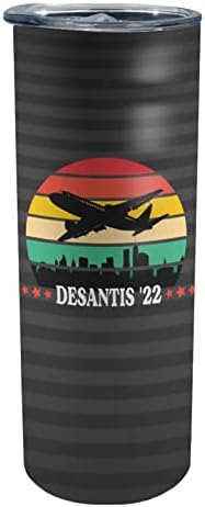 Caneca de café de aço inoxidável da USGA, DeSantis '22 Metal Water Bottle com copos de metal de tampa Belos presentes