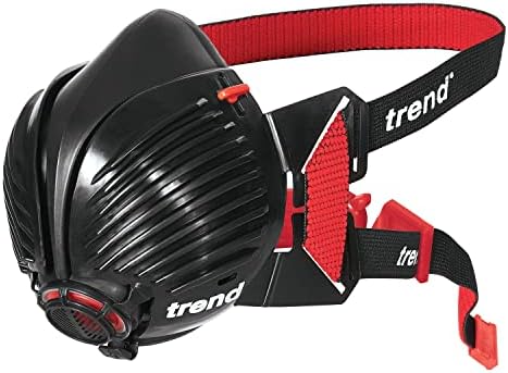 Trend Airshield Pro e pacote de máscara de máscara furtiva AIR, proteção respiratória completa para trabalhos de madeira e construção, ar/pro/d4