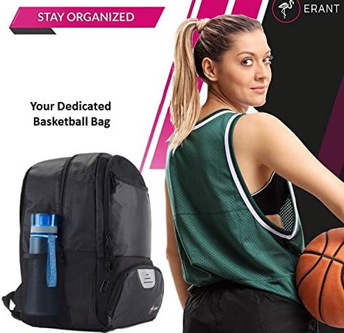 Mochila de basquete ERANT Com compartimento de bola - bolsas de basquete com porta -bolas - Backpack de bolsa de basquete - bolsas de