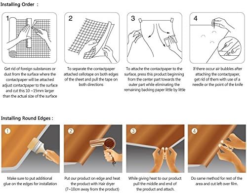 Yifely Retângulo Padrão de mesa Proteja o papel auto-adesivo da prateleira estante de armário de closet 17,7 polegadas por 9,8 pés