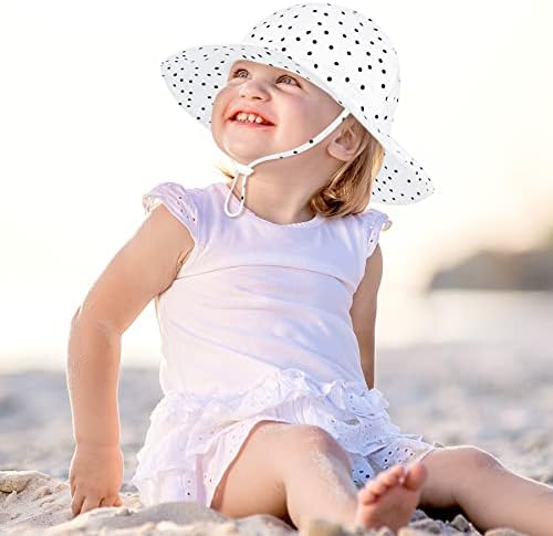 Baby Sun Hat Hat Infant Hat Hat Baby Girl Sun Hat Upf50+ Capfe de sol chapéu de praia chapéu de praia larga chapéus