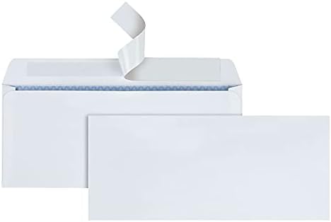 Parque de qualidade 69122b Redi Strip Security Envelope tingido, 10, 4 1/8 x 9 1/2, branco, 1000/caixa