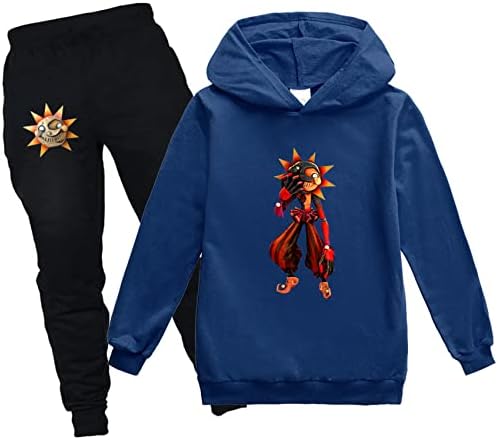 Benlp Boys Casual Sweatshirt com Hood+Gráfico de Sweats Sweats, Kids Sundrop e Moondrop Hoodie