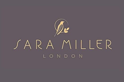 Portmeirion Sara Miller London Chelsea caneca, cinza escuro | 12 onças para beber chá, café e cacau quente | Feito de China fina com detalhes de ouro | Só lavar as mãos
