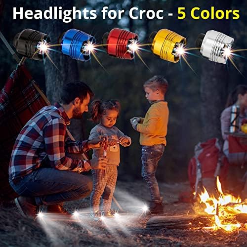 INSUTAM Luzes Croc vestíveis para sapatos-faróis para croc, decoração de calçados um acessório obrigatório para atividades